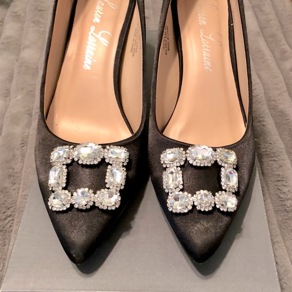 Lauren Lorraine satin dress shoes